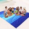 image:imageWIWIGO Beach Blanket Waterproof Sandproof Beach Mat 79 X 8310x9for 28 Adults Quick Drying Outdoor Picnic Mat Beach Accessories for Travel Camping HikingBlue