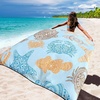 image:imageWIWIGO Beach Blanket Waterproof Sandproof Beach Mat 79 X 8310x9for 28 Adults Quick Drying Outdoor Picnic Mat Beach Accessories for Travel Camping HikingMandala Sea