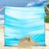 image:imageWIWIGO Beach Blanket Waterproof Sandproof Beach Mat 79 X 8310x9for 28 Adults Quick Drying Outdoor Picnic Mat Beach Accessories for Travel Camping HikingBlue and White Splattered With Color