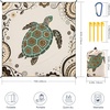 image:imageWIWIGO Beach Blanket Waterproof Sandproof Beach Mat 79 X 8310x9for 28 Adults Quick Drying Outdoor Picnic Mat Beach Accessories for Travel Camping HikingBeige Sea Turtle  Mandala