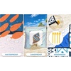 image:imageWIWIGO Beach Blanket Waterproof Sandproof Beach Mat 79 X 8310x9for 28 Adults Quick Drying Outdoor Picnic Mat Beach Accessories for Travel Camping HikingColorful Spiral Conch  Lace Pattern