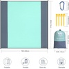 image:imageWIWIGO Beach Blanket Waterproof Sandproof Beach Mat 79 X 8310x9for 28 Adults Quick Drying Outdoor Picnic Mat Beach Accessories for Travel Camping HikingSolid  Gray Green
