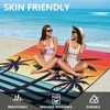 image:imageWIWIGO Beach Blanket Waterproof Sandproof Beach Mat 79 X 8310x9for 28 Adults Quick Drying Outdoor Picnic Mat Beach Accessories for Travel Camping HikingCoconut Treestriped Gradient