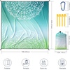 image:imageWIWIGO Beach Blanket Waterproof Sandproof Beach Mat 79 X 8310x9for 28 Adults Quick Drying Outdoor Picnic Mat Beach Accessories for Travel Camping HikingMandala Inkgreen
