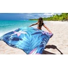 image:imageWIWIGO Beach Blanket Waterproof Sandproof Beach Mat 79 X 8310x9for 28 Adults Quick Drying Outdoor Picnic Mat Beach Accessories for Travel Camping HikingPalm Leaves Pink Green
