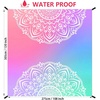 image:imageWIWIGO Beach Blanket Waterproof Sandproof Beach Mat 79 X 8310x9for 28 Adults Quick Drying Outdoor Picnic Mat Beach Accessories for Travel Camping HikingBluepink