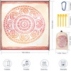 image:imageWIWIGO Beach Blanket Waterproof Sandproof Beach Mat 79 X 8310x9for 28 Adults Quick Drying Outdoor Picnic Mat Beach Accessories for Travel Camping HikingMandala  Orange Yellow