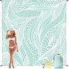 image:imageWIWIGO Beach Blanket Waterproof Sandproof Beach Mat 79 X 8310x9for 28 Adults Quick Drying Outdoor Picnic Mat Beach Accessories for Travel Camping HikingWater Ripples