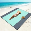 image:imageWIWIGO Beach Blanket Waterproof Sandproof Beach Mat 79 X 8310x9for 28 Adults Quick Drying Outdoor Picnic Mat Beach Accessories for Travel Camping HikingSolid  Gray Green