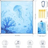 image:imageWIWIGO Beach Blanket Waterproof Sandproof Beach Mat 79 X 8310x9for 28 Adults Quick Drying Outdoor Picnic Mat Beach Accessories for Travel Camping Hiking3djellyfish