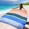 image:imageWIWIGO Beach Blanket Waterproof Sandproof Beach Mat 79 X 8310x9for 28 Adults Quick Drying Outdoor Picnic Mat Beach Accessories for Travel Camping HikingSolidrainbow