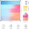 image:imageWIWIGO Beach Blanket Waterproof Sandproof Beach Mat 79 X 8310x9for 28 Adults Quick Drying Outdoor Picnic Mat Beach Accessories for Travel Camping HikingGradientsolid