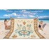 image:imageWIWIGO Beach Blanket Waterproof Sandproof Beach Mat 79 X 8310x9for 28 Adults Quick Drying Outdoor Picnic Mat Beach Accessories for Travel Camping HikingBeige Sea Turtle  Geometric