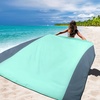 image:imageWIWIGO Beach Blanket Waterproof Sandproof Beach Mat 79 X 8310x9for 28 Adults Quick Drying Outdoor Picnic Mat Beach Accessories for Travel Camping HikingSolid  Gray Green