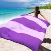 image:imageWIWIGO Beach Blanket Waterproof Sandproof Beach Mat 79 X 8310x9for 28 Adults Quick Drying Outdoor Picnic Mat Beach Accessories for Travel Camping HikingSolidpurple