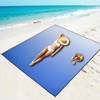 image:imageWIWIGO Beach Blanket Waterproof Sandproof Beach Mat 79 X 8310x9for 28 Adults Quick Drying Outdoor Picnic Mat Beach Accessories for Travel Camping HikingGradientbluewhite
