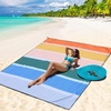 image:imageWIWIGO Beach Blanket Waterproof Sandproof Beach Mat 79 X 8310x9for 28 Adults Quick Drying Outdoor Picnic Mat Beach Accessories for Travel Camping HikingSolidrainbow