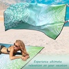 image:imageWIWIGO Beach Blanket Waterproof Sandproof Beach Mat 79 X 8310x9for 28 Adults Quick Drying Outdoor Picnic Mat Beach Accessories for Travel Camping HikingMandala Inkgreen