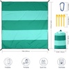 image:imageWIWIGO Beach Blanket Waterproof Sandproof Beach Mat 79 X 8310x9for 28 Adults Quick Drying Outdoor Picnic Mat Beach Accessories for Travel Camping HikingLight and Dark Green
