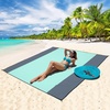 image:imageWIWIGO Beach Blanket Waterproof Sandproof Beach Mat 79 X 8310x9for 28 Adults Quick Drying Outdoor Picnic Mat Beach Accessories for Travel Camping HikingSolid  Gray Green