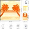 image:imageWIWIGO Beach Blanket Waterproof Sandproof Beach Mat 79 X 8310x9for 28 Adults Quick Drying Outdoor Picnic Mat Beach Accessories for Travel Camping HikingCoconut Treeorange