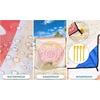 image:imageWIWIGO Beach Blanket Waterproof Sandproof Beach Mat 79 X 8310x9for 28 Adults Quick Drying Outdoor Picnic Mat Beach Accessories for Travel Camping HikingMandala  Orange Yellow
