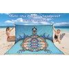 image:imageWIWIGO Beach Blanket Waterproof Sandproof Beach Mat 79 X 8310x9for 28 Adults Quick Drying Outdoor Picnic Mat Beach Accessories for Travel Camping HikingColorful Sea Turtlemandala Bottom