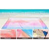 image:imageWIWIGO Beach Blanket Waterproof Sandproof Beach Mat 79 X 8310x9for 28 Adults Quick Drying Outdoor Picnic Mat Beach Accessories for Travel Camping HikingCoconut Treesundown Color