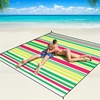 Stripes - Pink  Green & White
